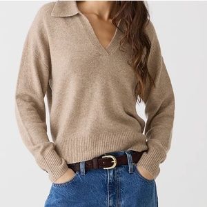 J. Crew V-Neck Sweater in Supersoft Yarn